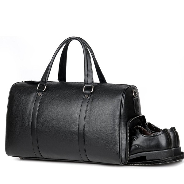 Leather Travel Weekender Overnight Luggage