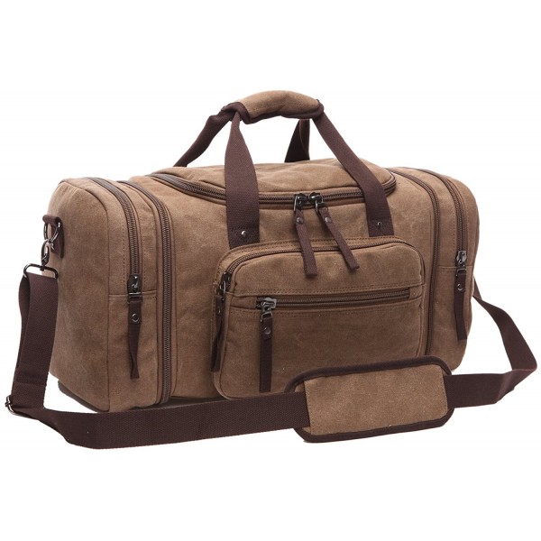 Men's Oversized Canvas Travel Luggage Bag Weekend Duffel Handbags ...