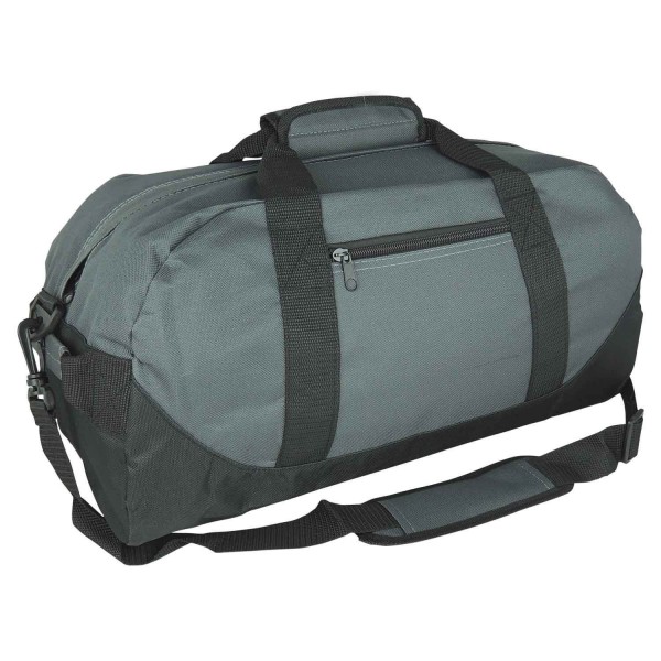 Two Tone Duffle Gray Black