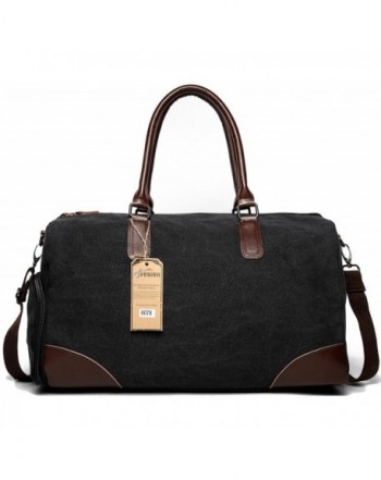 Fresion Leather Weekender Overnight Holdall