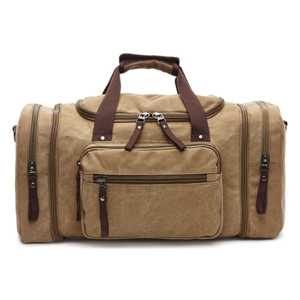Canvas Weekend Tote Bag Extra Large Weekender Luggage Travel Duffle Bag ...