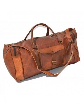 Genuine Vintage Leather Goathide Luggage