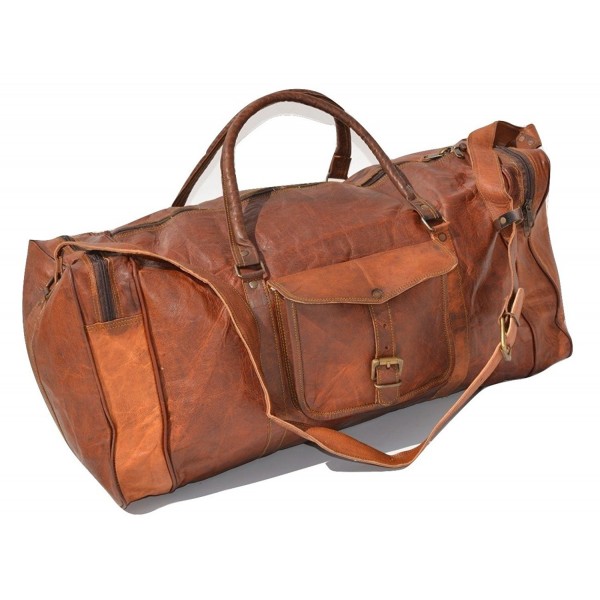 Genuine Vintage Leather Goathide Luggage