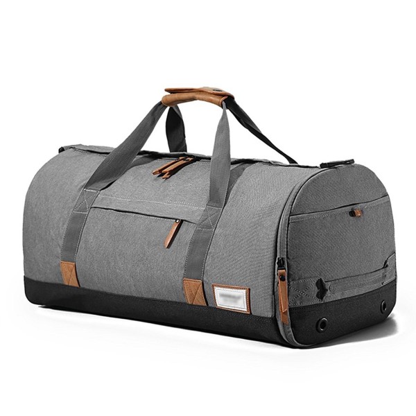 Water Resistant Gym Bag Duffle Bag Weekend Bag - Dark Grey - C41868NUNIU