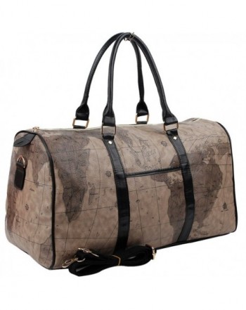 Copi Duffle Travel Luggage Chocolate Black