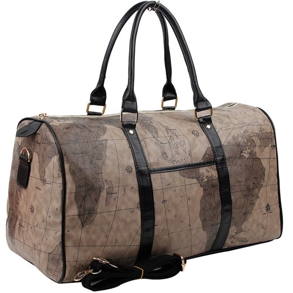 Copi Duffle Travel Luggage Chocolate Black