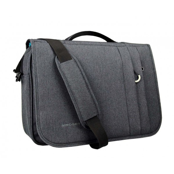 KROSER Briefcase Messenger Water Repellent Flapover