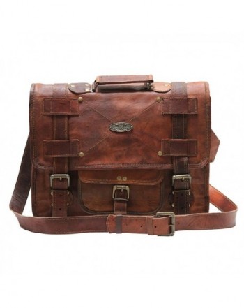 Handmade_World messenger briefcase computer distressed