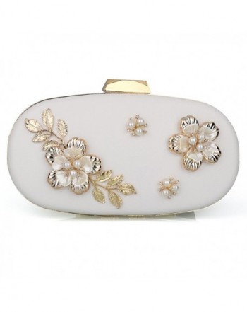 Womens Evening Clutch Flower Handbag