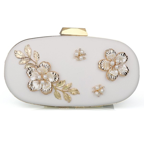 Womens Evening Clutch Flower Handbag