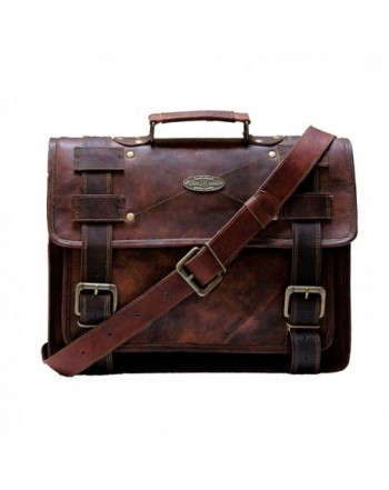 Handmade_World messenger computer distressed briefcase