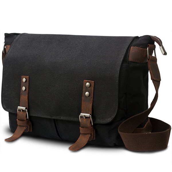 SUVOM Messenger Leather Shoulder Satchel 14