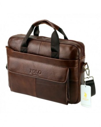 Handmade Briefcase Messenger Shoulder MP Coffee