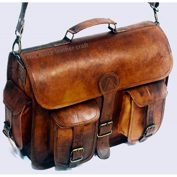 Leather Messenger Handmade Satchel 16X12X5