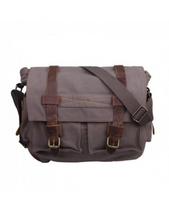 HDE Leather Messenger Military Shoulder