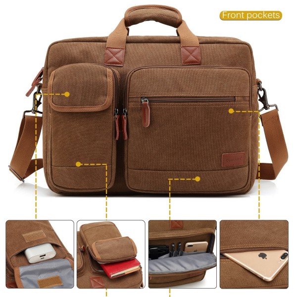 Messenger Briefcase Protective Multi functional - Coffee - CR189UU5S0Z