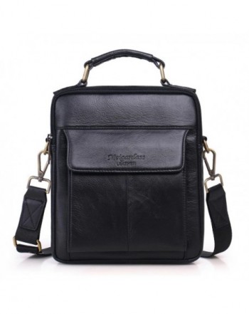 Leather Crossbody Shoulder Messenger Briefcase