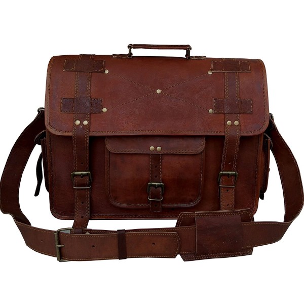 VINTAGE COUTURE messenger briefcase distressed