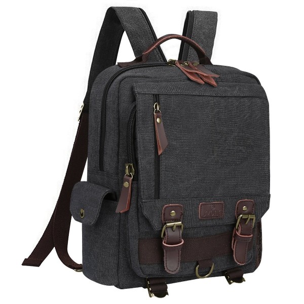 S ZONE Messenger Shoulder Backpack Gray Zipper