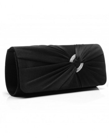 Jubileens Diamante Pleated Evening Handbag