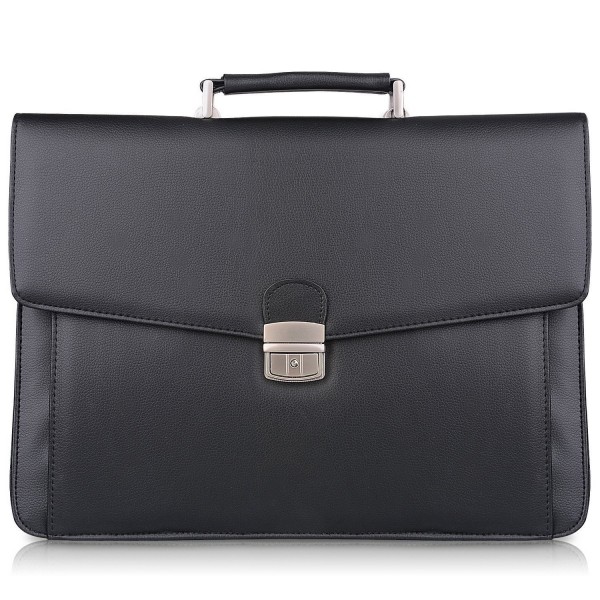 S ZONE Microfiber Flapover Briefcase Messenger