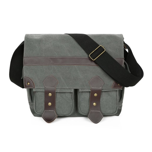 Leather Vintage Military Messenger Shoulder