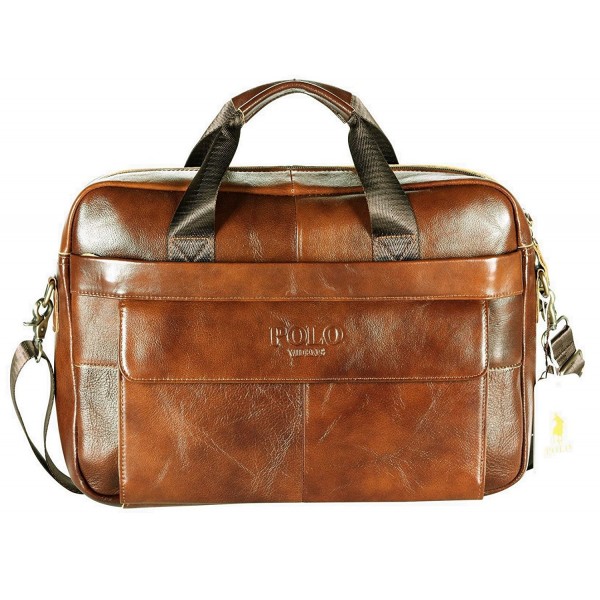 Business Briefcase Shoulder Messenger Brown np