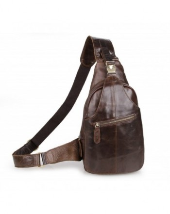 Leather Crossbody Shoulder Messenger Backpack