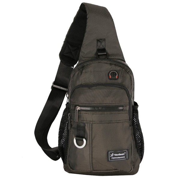 Crossbody Sling Bag Backpack for Men & Women - A-Black - CQ184Q79OID