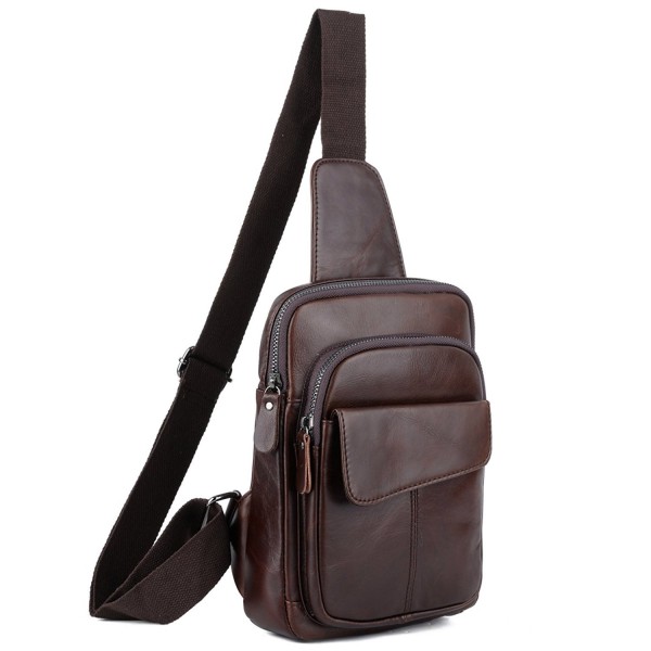 YALUXE Genuine Leather Shoulder Backpack