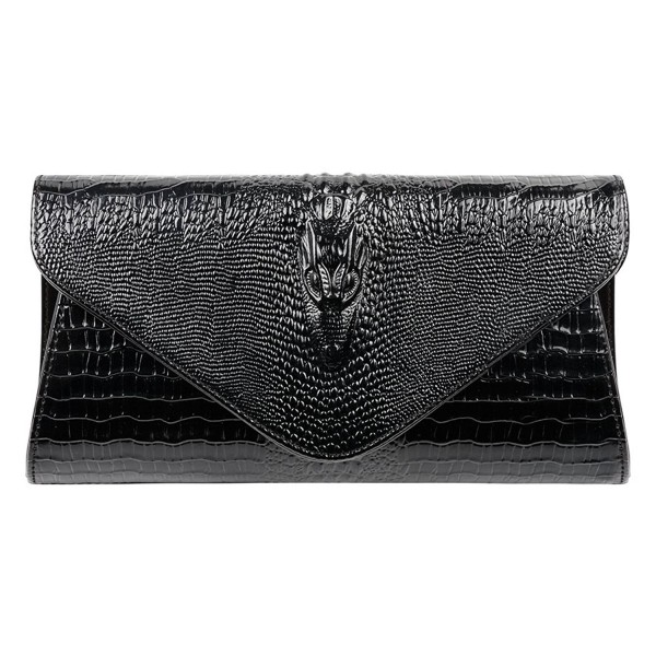 Bidear Genuine Crocodile Envelope Clutches