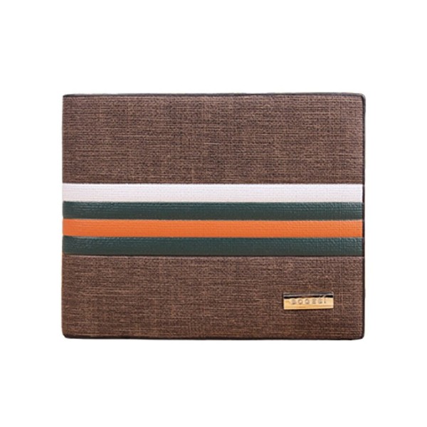 BESSKY Business Striped Section Leather