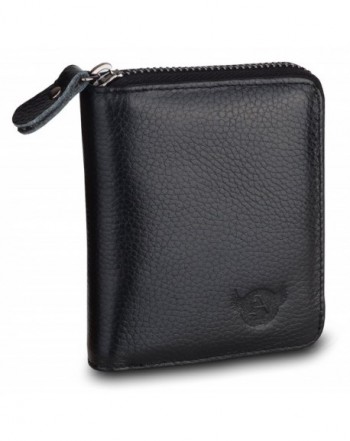 Admetus Genuine Leather Zip around Bifold