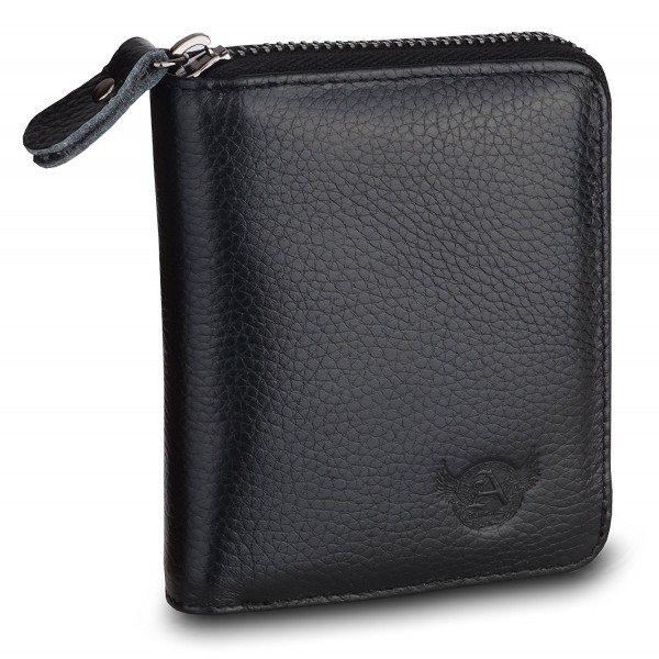 Admetus Genuine Leather Zip around Bifold