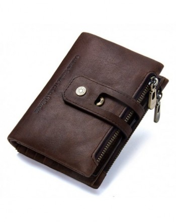 Contacts Genuine Leather Bifold Double