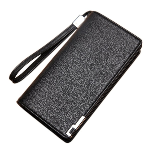 Litchi Pattern Leather Notecase Cellphone