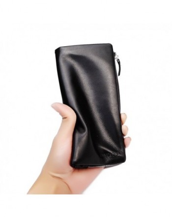 Contacts Genuine Leather Holder Zipper