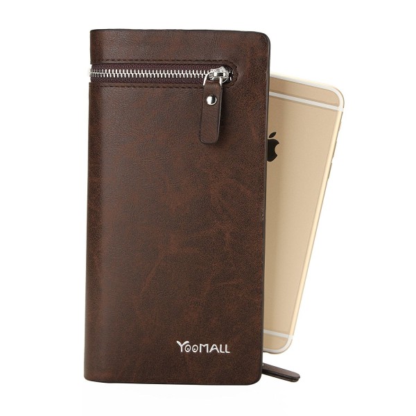 YOOMALL Genuine Leather Checkbook Organizer