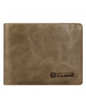 Icarercase Leather Bifold Wallet Holder