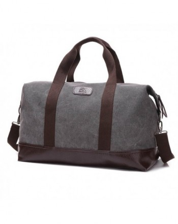 Yousu Canvas Leather Overnight Weekender