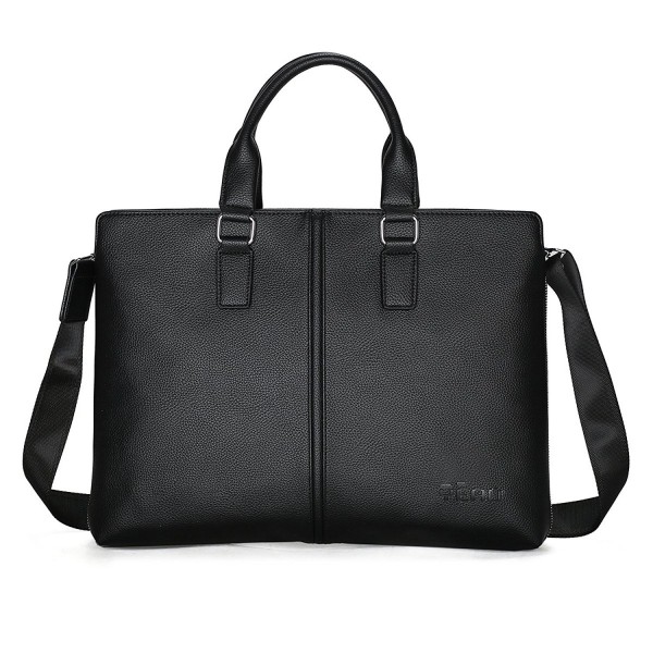 Leather Briefcase Shoulder Messenger Business