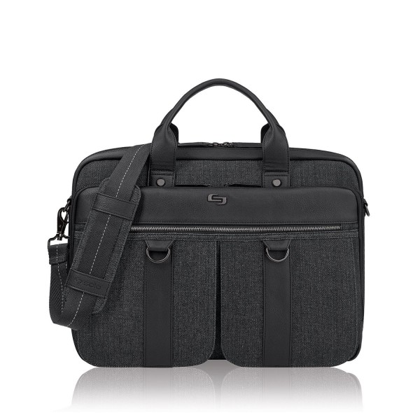 Solo Mercer Laptop Briefcase Black