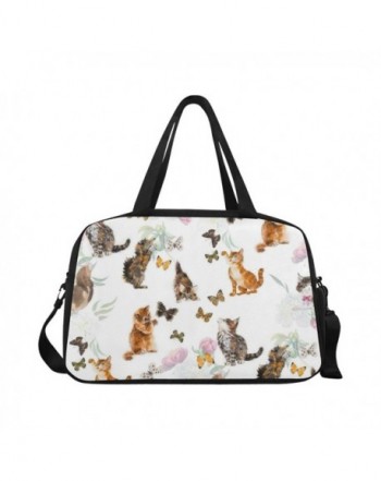 InterestPrint Watercolor Kitten Handbag Luggage