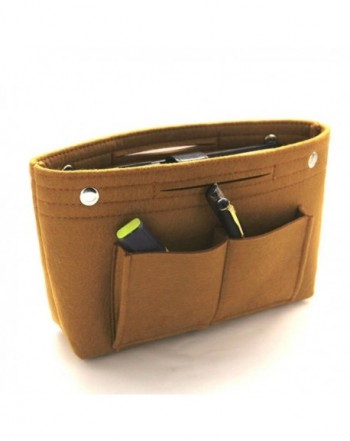 Marosoniy Handbag Organizer Compartments Felt Brown