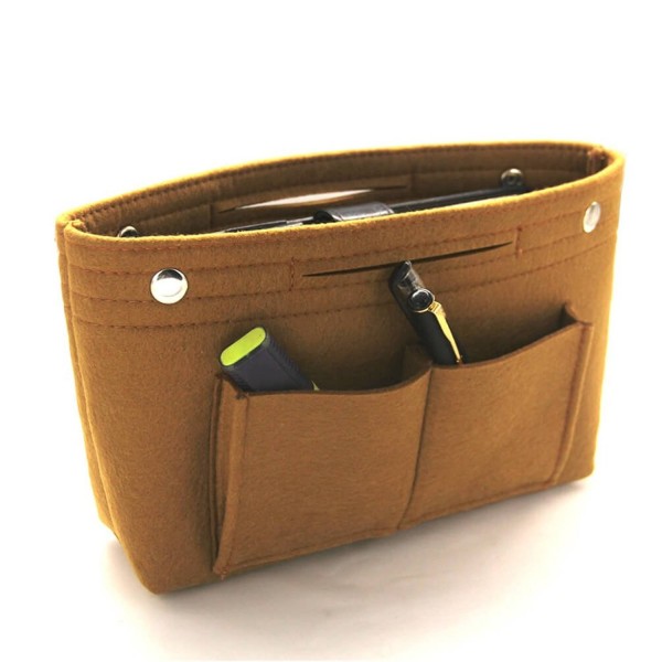 Marosoniy Handbag Organizer Compartments Felt Brown
