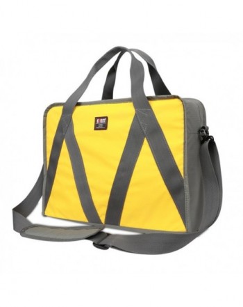 Waterproof Men Foldable Overnight Luggage Weekender - Yellow-M ...