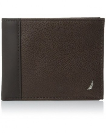 Nautica Milled Leather Passcase Wallet