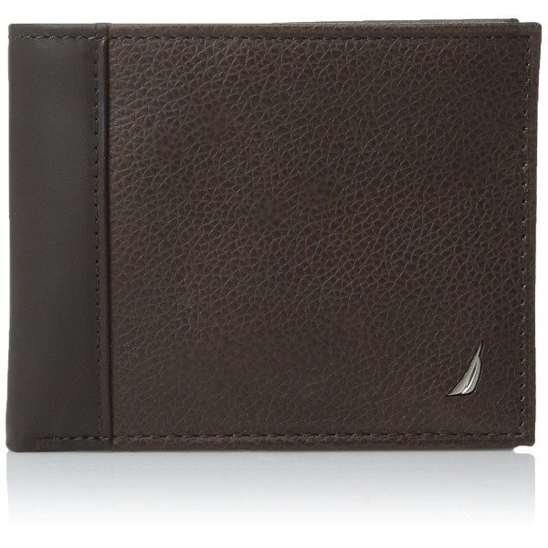 Nautica Milled Leather Passcase Wallet