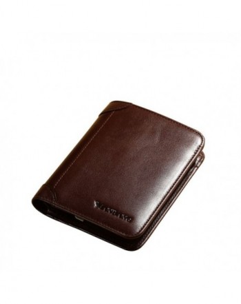 Genuine Cowhide Leather Capacity Bifold