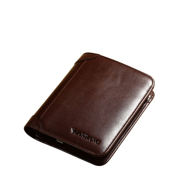 Genuine Cowhide Leather Capacity Bifold